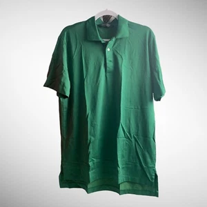 Ralph Lauren Shirt Mens Medium Solid Green Golf Performance Polo Short Sleeve - Picture 1 of 8
