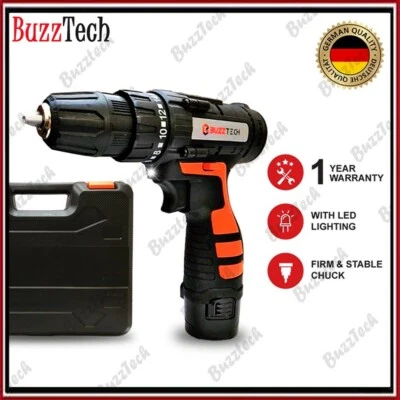 12V Cordless Impact Hand Electric Wireless Drill Tebuk Lubang Tanpa Wayar - Image 1 of 4