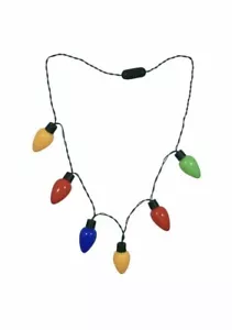 Paquete de 2 Collares de 6 Bombillas para Casa de Navidad Fiesta Bombillas intermitentes - Imagen 1 de 3