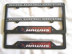 TWO (2) ATLANTA HAWKS LICENSE PLATE FRAMES #02 - NEW - Picture 1 of 1