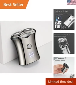 Efficient Pocket-Sized Rotary Electric Shaver - Ideal for Travel & Gifts - Picture 1 of 9