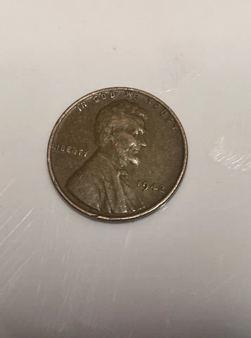 Rare Lincoln 1942 Wheat Penny No Mint Mark Error Coin Cover