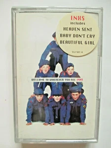 INXS WELCOME TO WHEREVER YOU ARE 1992 CASSETTE PICTURE/LYRIC INLAY MINT - Picture 1 of 3