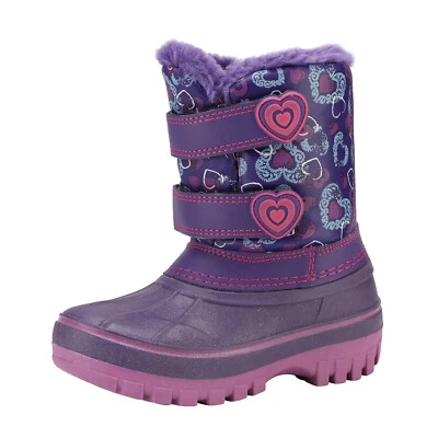 Jóvenes Niños Niños Niñas Botas para Nieve Gancho Lazo Exterior Tobillo Botas de Esquí Talla 9T-4B Foto 1 de 4