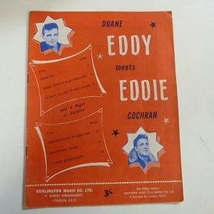Cancionero DUANE EDDY se encuentra con EDDIE COCHRAN 1960 - Imagen 1 de 1