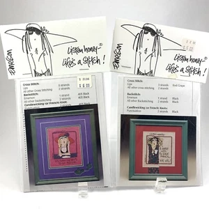 2 Listen Honey Lifes A Stitch Cross Stitch Patterns Funny Sayings Twisted Thread - Picture 1 of 4