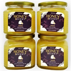 Honey Bunny Acacia Raw Natural, Good Source of Antioxidants, 550g - Pack of 4 - Picture 1 of 3