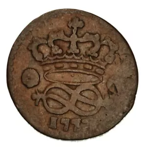 ITALIA Regno di Sardegna Vittorio Amedeo III - 2 Denari 1777 - 7 ribattuto - Imagen 1 de 2