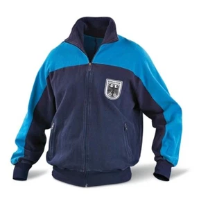 German Army Bundeswehr Blue PT Sports Jacket Full Zip Up Tracksuit Gym S-2XL - Picture 1 of 1