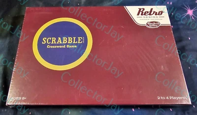 Scrabble Crossword Game Retro Series 1949 Edition Hasbro B2850 *New & Sealed* - Image 1 of 2
