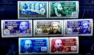 Französisch Afrika Persönlichkeiten - postfrisch - 7 Briefmarken Set - Bild 1 von 6