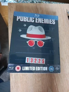 PUBLIC ENEMIES - UK EXCLUSIVE BLU RAY STEELBOOK / METAL PAK - NEW & SEALED - Picture 1 of 2