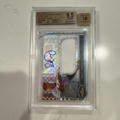 2012 Finest Xfractor Refractor Auto RC Brett Lawrie BGS 9.5 Gem Mint 46/299 - Image 1 of 2