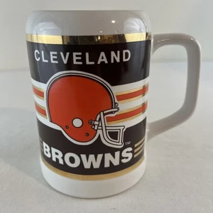 Papel Cleveland Browns Football NFL Ceramic Collectible Coffee Mug Cup Vintage - Picture 1 of 9