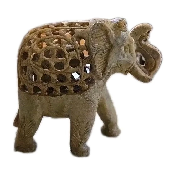 Estatua trompa de elefante hecha a mano | Jabonera natural decoración del hogar - 7"  Foto 1 de 1