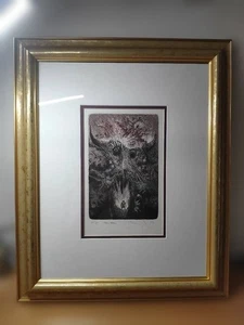 Albin Brunovsky "The Hell" Etching Signed Framed ED Art H18.5 x W15.1" USED JP - Picture 1 of 20