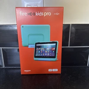 Amazon Fire HD 8 Kids Pro Tablet 32GB 3GB RAM in Teal - BRAND NEW - Afbeelding 1 van 3