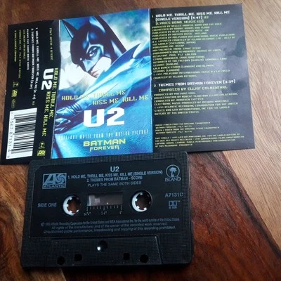 U2 BATMAN FOREVER HOLD ME THRILL ME KISS ME KILL ME 2 TRACK CASSETTE TAPE EX/VG+ - Image 1 of 2