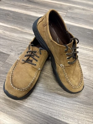 Boy’s L.L.Bean Brown Leather Casual Moc Toe Lace up Oxfords Size 5 - Image 1 of 4