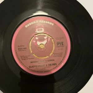Gladys knight & The Pips. Midnight train to Georgia. 7” vinyl. 1973 Buddah - Picture 1 of 4