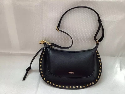 Isabel Marant Black&Gold Leather Shoulder Bag - Image 1 of 4
