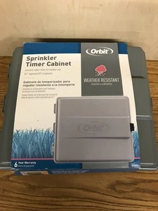 Outdoor Sprinkler Timer Cabinet with GFCI Keyed Lock for Indoor Controllers - Picture 1 of 5