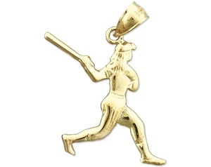 Colgante de bateador de softbol de oro de 14K - Imagen 1 de 6