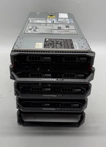 4x Dell PowerEdge M610 Blade Server 2x Xeon Each Blade NO HDD 32GB Mixed RAM - Picture 1 of 15