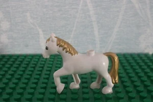 Duplo DISNEY REPLACEMENT PART Horse Cinderella Carriage White Gold Hair Princess - Picture 1 of 2