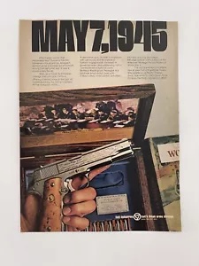 Vintage 1970 Print Ad Colt 45 Commemorative May 7, 1945 Ad Only - Bild 1 von 3