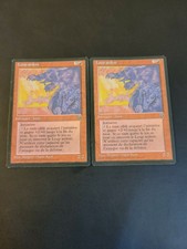 MTG Loup Ardent French Heart Wolf Homelands Rare x2