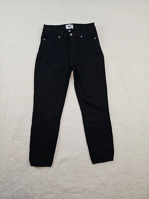 Pantalones de mezclilla Paige Verdugo para mujer 27 negros overdye ajustados al tobillo elásticos Foto 1 de 4