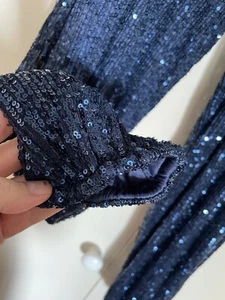 Brave & True navy sequinned Cascade pants - XL - BNWT - Picture 1 of 5