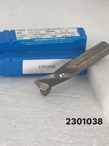 2 Flutes 9/16" x 1/2" x 2-1/2" x 4-1/2" Niagara Cutter HSS Square End Mill Uncoa - Picture 1 of 9