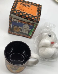 1986 Casper The Friendly Ghost Halloween Witch Coffee Mug in Box W/ Casper Doll - Picture 1 of 6