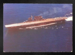 1970s? Navy 1942 View USS Saratoga Aircraft Carrier Sank 1946 Atomic Bomb Test - Picture 1 of 1