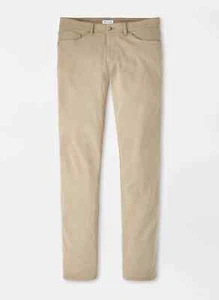 Peter Millar Signature Sateen Five Pocket Pants Grain Tan Brown 40 x34 - Picture 1 of 3