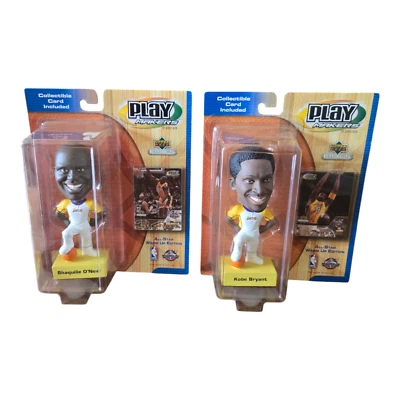 2001 Shaq O'Neil Kobe Bryant Bobbleheads All Star Warm Up Edition Upper Deck NOS - Image 1 of 4