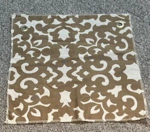 Bella Furniture Fabric Sample Remnant 13” Damask Porcini Brown Crafts - Picture 1 of 14