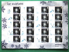 2004 Ice Sculptures Royal Mail 1st Smilers Stamp Sheet SNo64244