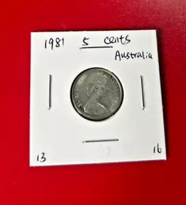 1981 5 CENTS AUSTRALIA COIN - NICE WORLD COIN !!! - Picture 1 of 2