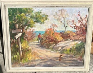 Mildred Jones B. 1899 impressionist oil painting Rockport Artist - Picture 1 of 3