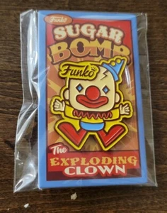 2023 SDCC WONDERCON EXCLUSIVE FUNKO PIN ON CARD SUGAR BOMB THE EXPLODING CLOWN - Picture 1 of 1