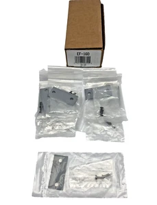 PACK OF 10, DON-JO EF-160 LATCH FILLER PLATE,  2-1/4" x 1", PRIME COAT GRAY - Picture 1 of 3