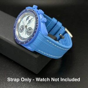 Watch Strap For Omega Swatch MoonSwatch Mission to the Super Blue Moonphase - Picture 1 of 6