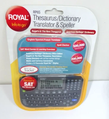 NEW Royal Info to Go RP6S Thesaurus Dictionary Translator Speller SEALED - Image 1 of 3