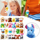 24 PCS Mini Animal Plush Toy Assortment Animals Keychain Decoration
