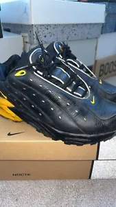 Size 7.5- Nike NOCTA x Hot Step Air Terra Black University Gold - Picture 1 of 5