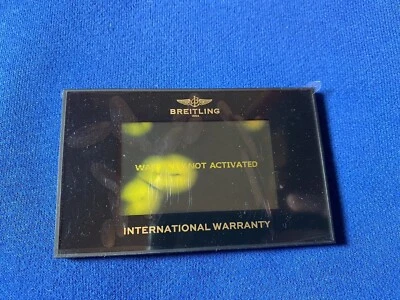 Breitling Digitale Garanzia Certificato Vuoto / Non Attivato - Immagine 1 di 2