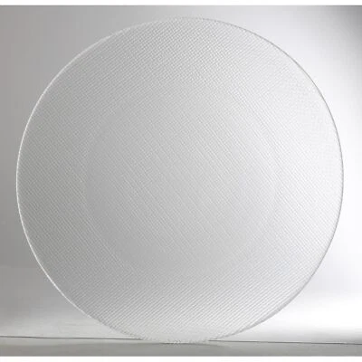 12x Platzteller Inca Transparent 31cm Speisen Servierplatte Geschirr Dekoration - Bild 1 von 4